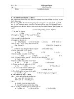 Đề kiểm tra 1 tiết văn 7