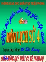 Bài giảng lịch sử 4