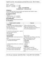 Giáo án dạy Bổ túc - kỳ I