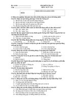 Đề kiểm tra lớp 11(15 phút)