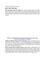 BẢN TIN TỐI 28/2: Man City muốn bán Robinho