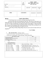 ĐỀ KIỂM TRA GIỮA HỌC KÌ II TV LỚP 2