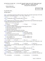 ĐỀ THI THPT MÔN HÓA 2007-1
