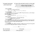 Đề thi chuyên toán Lam Sơn - Thanh Hóa năm 2006-2007