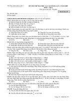 Đề thi thư ĐH - CĐ Lần 1. Năm 2009