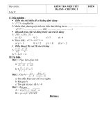 kiẻm tra 1 tiết đại số chương I