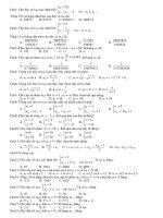 BT trắc nghiệm dãy số