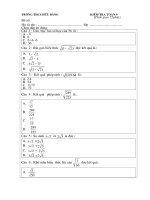 Bài KT 15 phút  ĐS 9 chương I