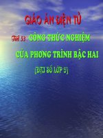 Công thức nghiệm TQ phương trình bậc 2