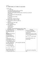 Định nghĩa và ý nghĩa đạo hàm