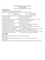 Thi HKI Sử 8 - Cát GN