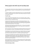 Những nguyên nhân khiến máy tính hoạt động chậm