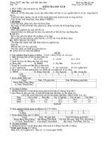 Tiết 70- Kiểm tra học ky 12 Ban KHXHNV- Thí điểm THPTĐức Thọ