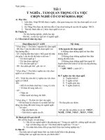 Giao an Huong nghiep 9 đầy dủ