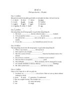 đề thi thử đại học môn anh văn - đề số 19