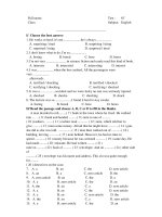 kiểm tra tiếng anh 10 bai 2 HKII