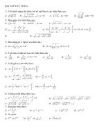 Bài tập lũy thừa