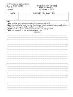 DE THI HOC KI I MON SINH HOC 7