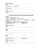 Mẫu kiểm tra chất lượng giáo viên