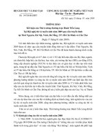 Thông báo của thứ trưởng Bành Tiến Long