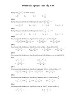 Đề thi trắc nghiệm Toán cấp 3 - 59