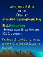 An toàn khi đi các phương tiện giao thông
