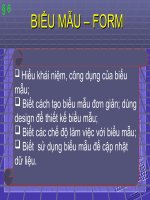 Tiet 17 Biểu mẫu