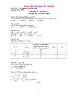 74 trang các đề thi của các trường nộp sở lớp 10 và lớp 11