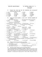 45 - minute - test - E10 (unit 9-11) - 101