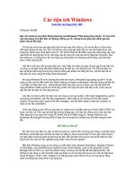 Các tiện ích Window