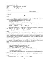 ĐỀ THI HÓA 11 + ĐÁP ÁN