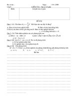 Kiem tra Dai sọ 1 tiet