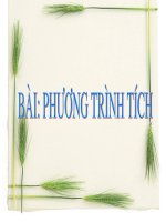 GAĐT - PHƯƠNG TRÌNH TÍCH