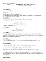 ĐỀ THI THỬ ĐẠI HỌC 12A1 THPT A THANH LIÊM -HÀ NAM