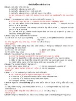 Trắc nghiệm đột biến nhân tạo