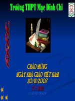 Bài 17:Tế bào nhân thực(tt) Lớp 10 NC