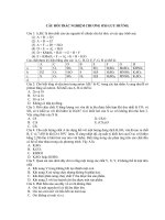 câu hỏi trắc nghiệm chương oxi