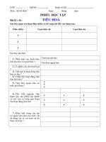 BÀI 15 : HỆ TIÊU HOÁ