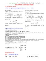 Chuyên đê: GIẢI PT (Dùng cho ôn thi THPT)