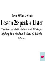 Period 80.Unit 13(Cont):