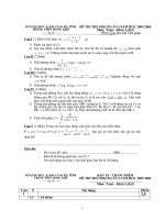 đề thi thử lần 1