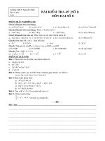 đề kiểm tra chương 1