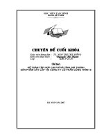 Kế toán tập hợp chi phí và tính giá thành sản phẩm xây lắp tại công ty cổ phần công trình 6