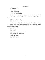 Mục tiêu của công nghiệp hoá - hiện đại hoá nông nghiệp nông thôn