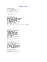 TỤC NGỮ CA DAO :CHỦ ĐỀ CÁI CÒ