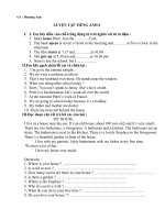 Các bài kiểm tra Tiếng Anh 6