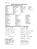 bài tập ôn Toán HKI