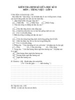 Đề thi GHKII - Tiếng Việt