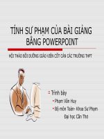 Tinh su pham trong bai giang PPT