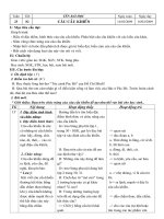 GIÁO ÁN VĂN 8 - 4 CỘT